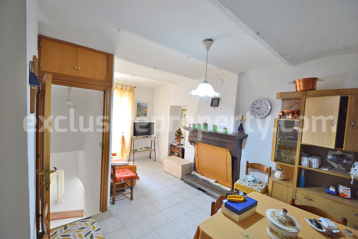 Cheap Stone House for Sale in Italy - Habitable Property in Abruzzo with Views and Fireplace