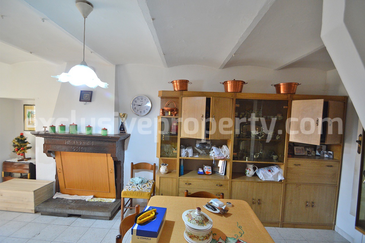 Cheap Stone House for Sale in Italy - Habitable Property in Abruzzo with Views and Fireplace