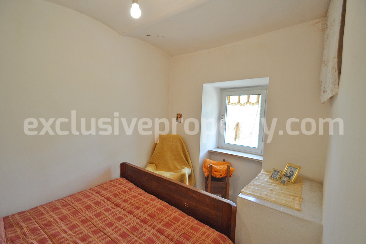 Cheap Stone House for Sale in Italy - Habitable Property in Abruzzo with Views and Fireplace