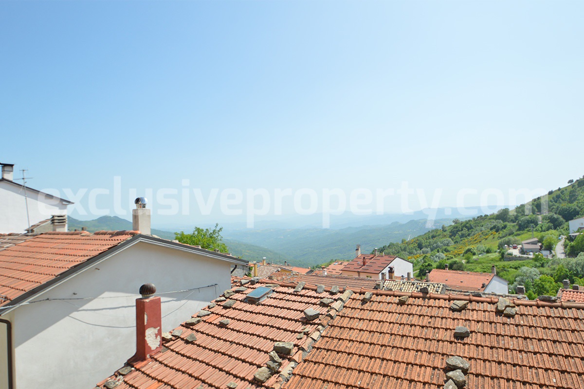 Cheap Stone House for Sale in Italy - Habitable Property in Abruzzo with Views and Fireplace
