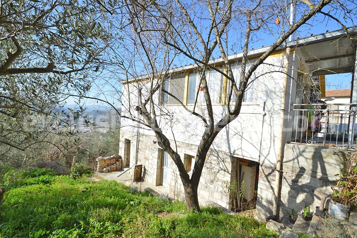 Farmhouse for Sale in Molise - Stone House with Olive Grove and Land in Italy