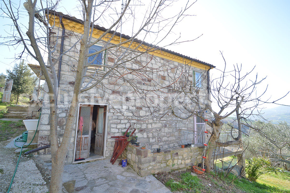 Farmhouse for Sale in Molise - Stone House with Olive Grove and Land in Italy