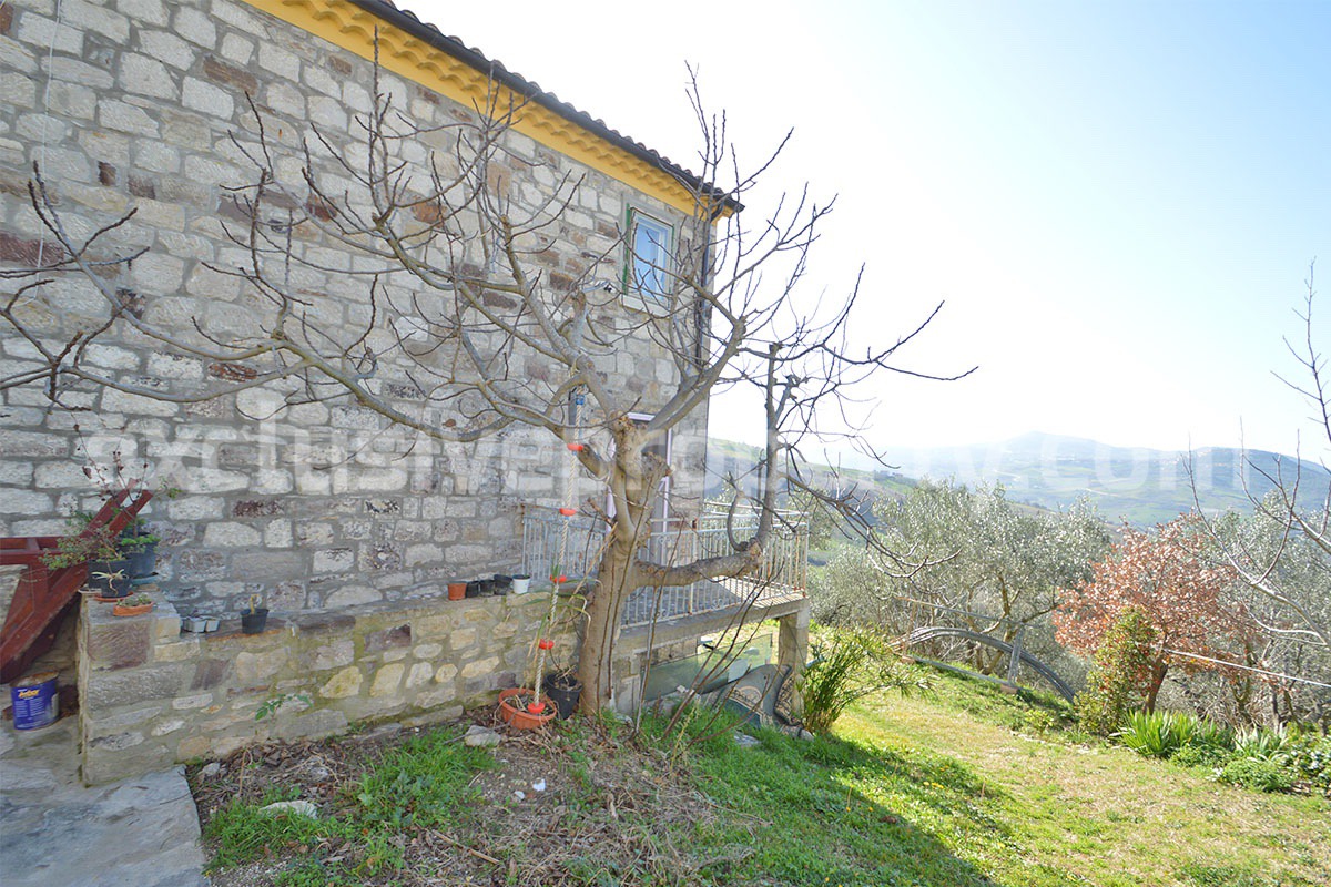 Farmhouse for Sale in Molise - Stone House with Olive Grove and Land in Italy