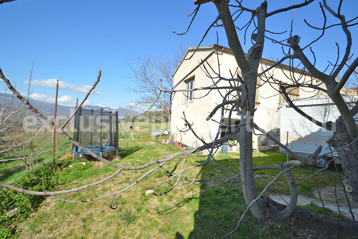 Farmhouse for Sale in Molise - Stone House with Olive Grove and Land in Italy