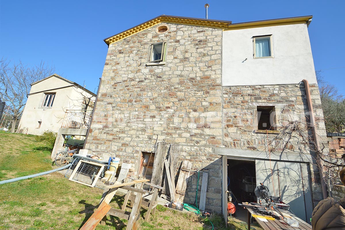Farmhouse for Sale in Molise - Stone House with Olive Grove and Land in Italy
