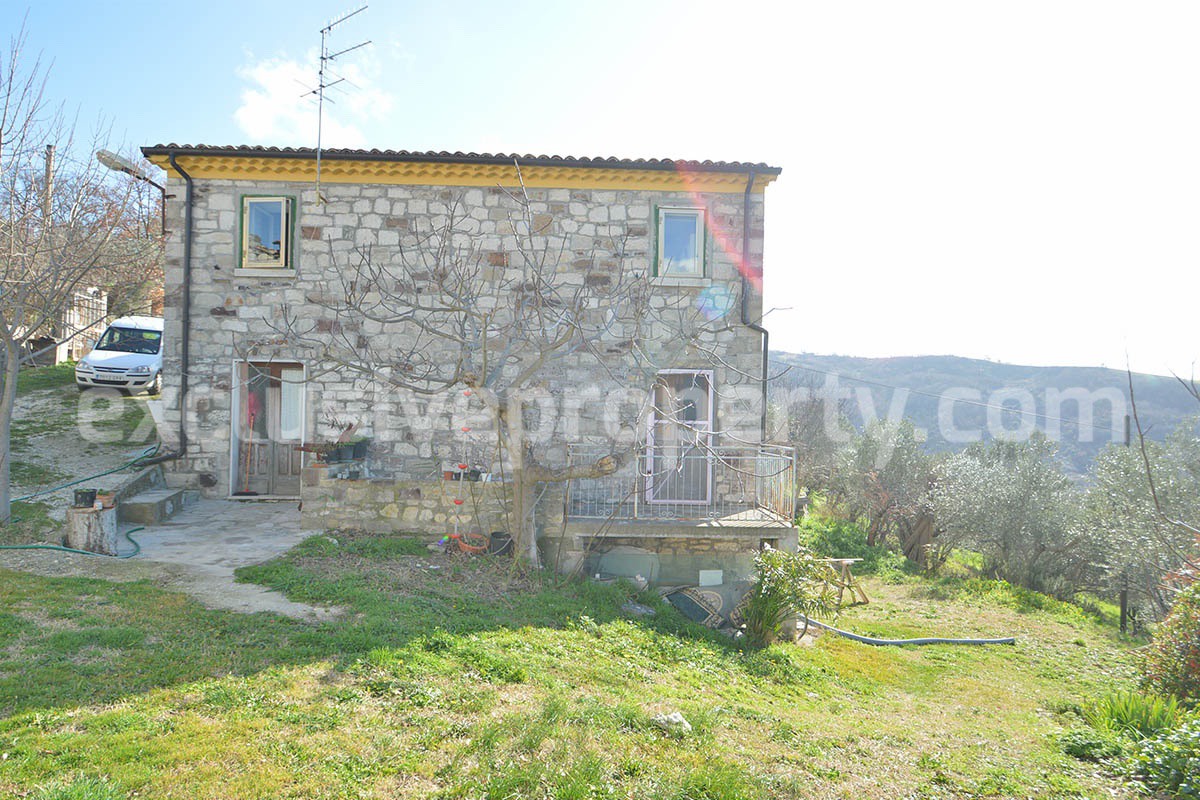Farmhouse for Sale in Molise - Stone House with Olive Grove and Land in Italy