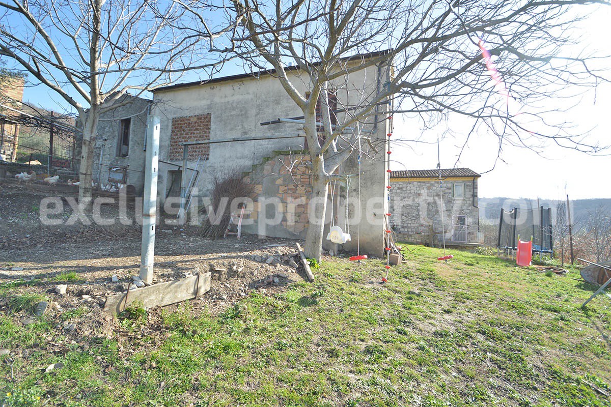 Farmhouse for Sale in Molise - Stone House with Olive Grove and Land in Italy