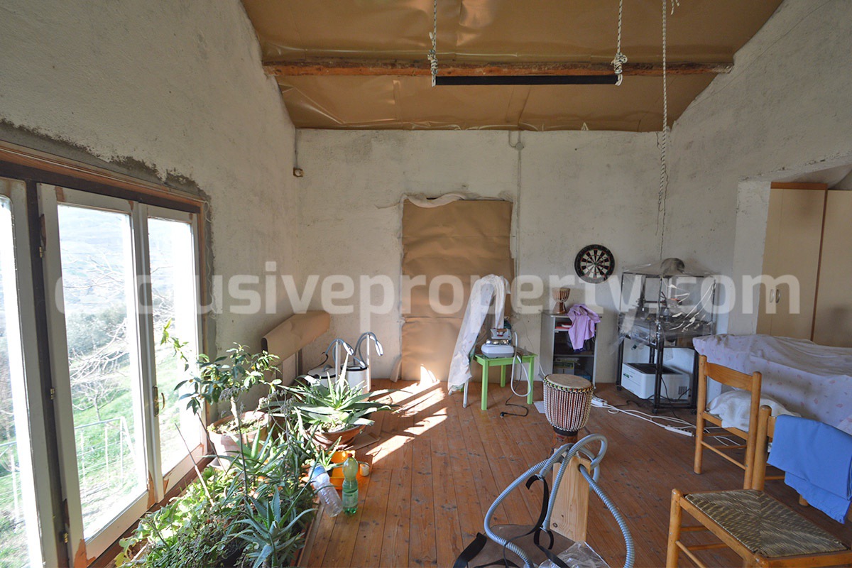 Farmhouse for Sale in Molise - Stone House with Olive Grove and Land in Italy