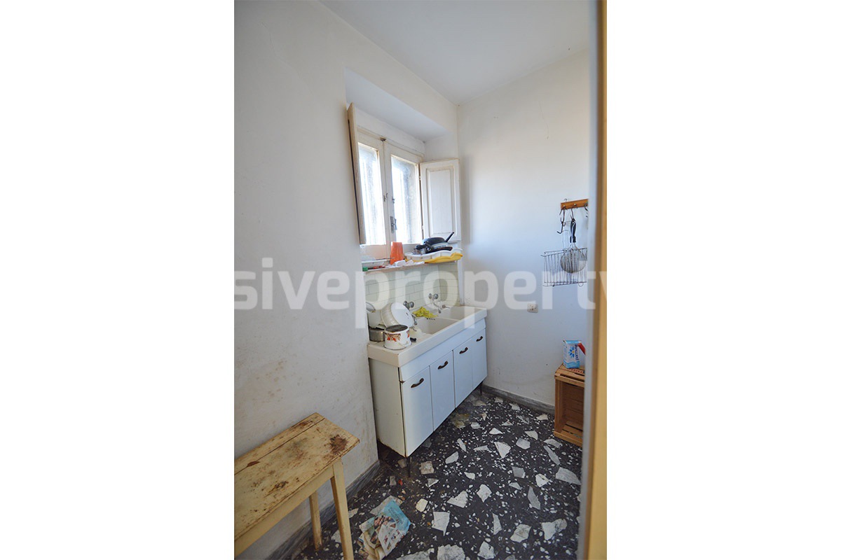 Village House for Sale in Italy with Garden and Garage - Renovation Project in Abruzzo