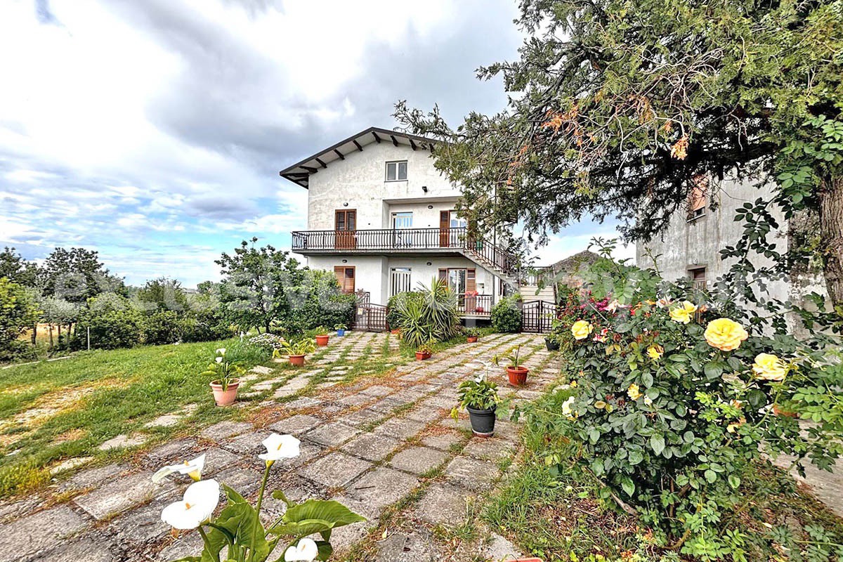 Sea View Villa for Sale in Italy - 6-Bedroom Home with Land - Guest House and Garage in Abruzzo