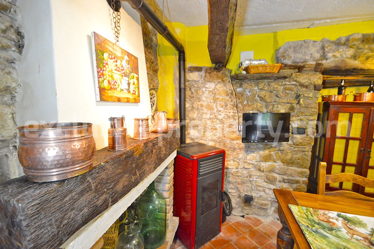 Stone House for Sale in Italy with Views  - Renovated - Move-In Ready in Trivento - Molise
