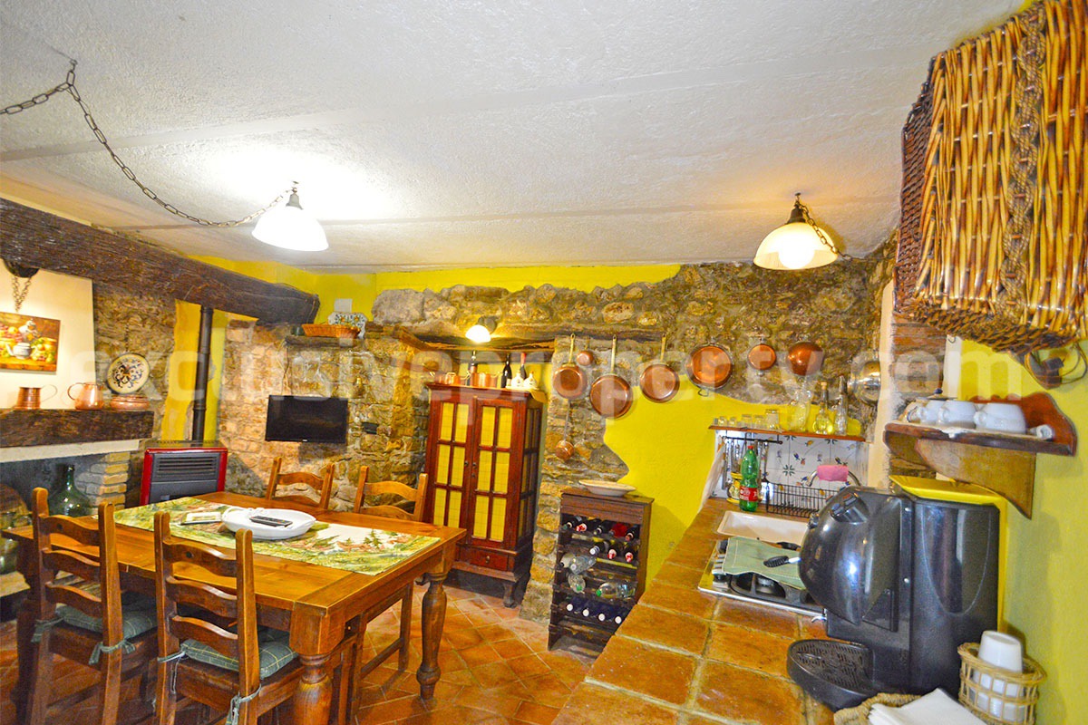 Stone House for Sale in Italy with Views  - Renovated - Move-In Ready in Trivento - Molise