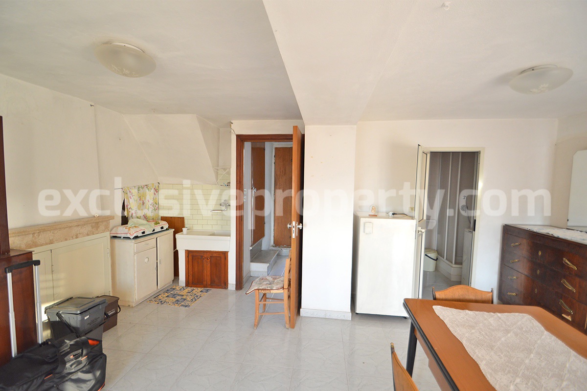 Habitable Stone House with Garden - Outbuilding and Hill Views for Sale in Molise - Italy