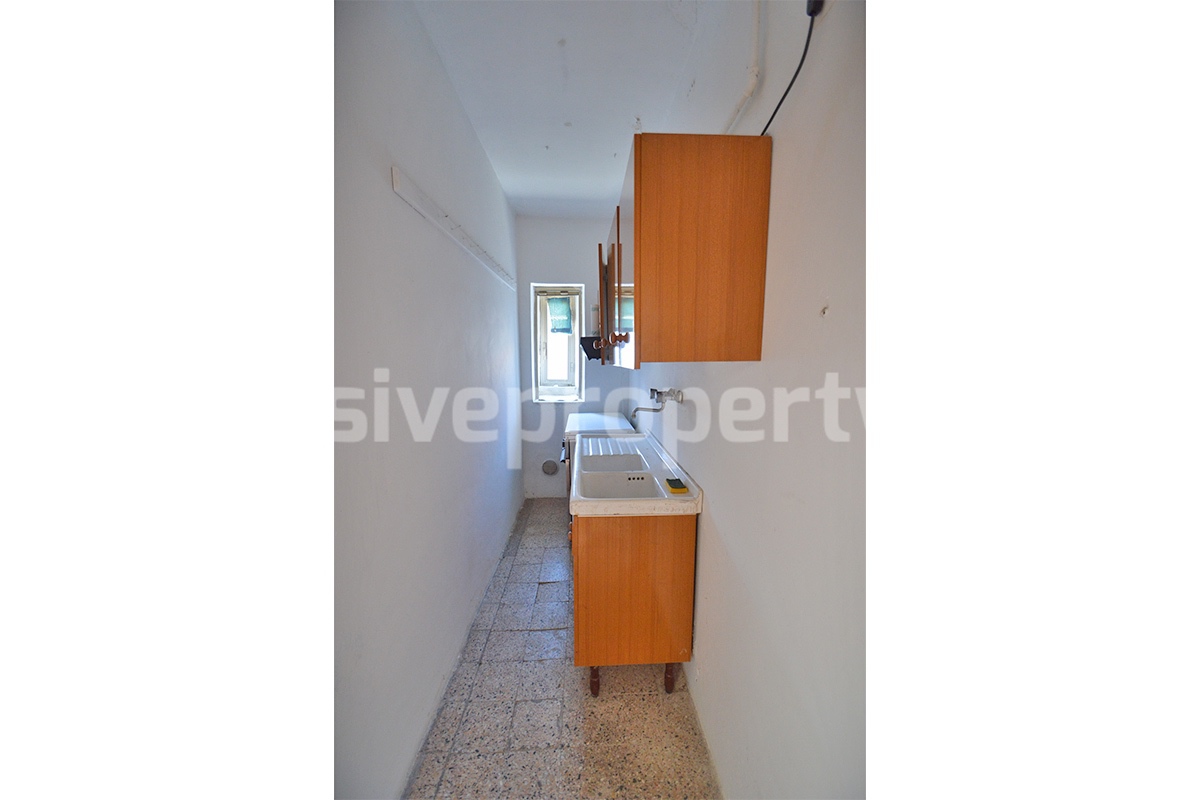 Stone House with Panoramic Terrace -  Vaulted Cellar and Garage for Sale in Abruzzo - Italy