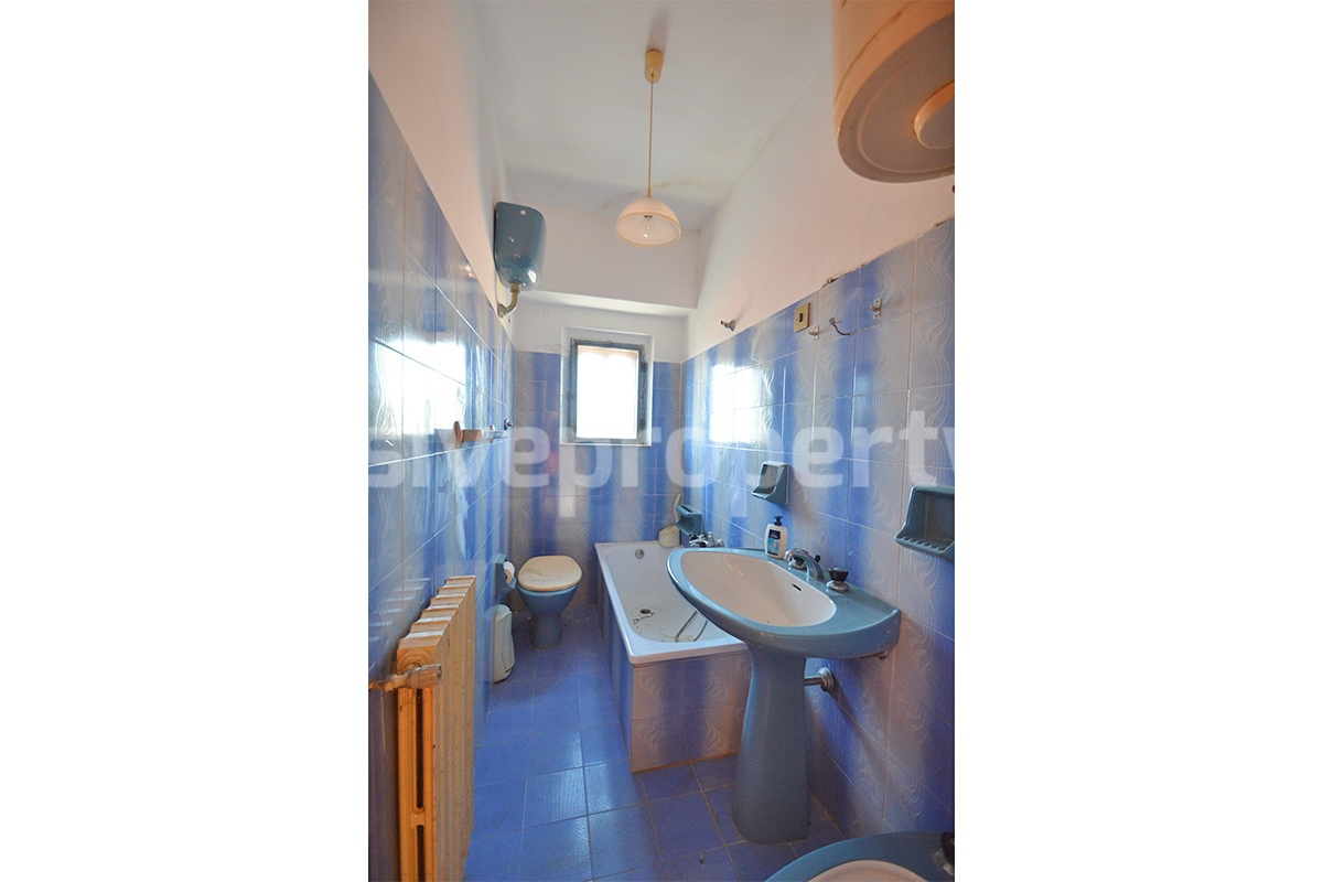 Stone House with Panoramic Terrace -  Vaulted Cellar and Garage for Sale in Abruzzo - Italy