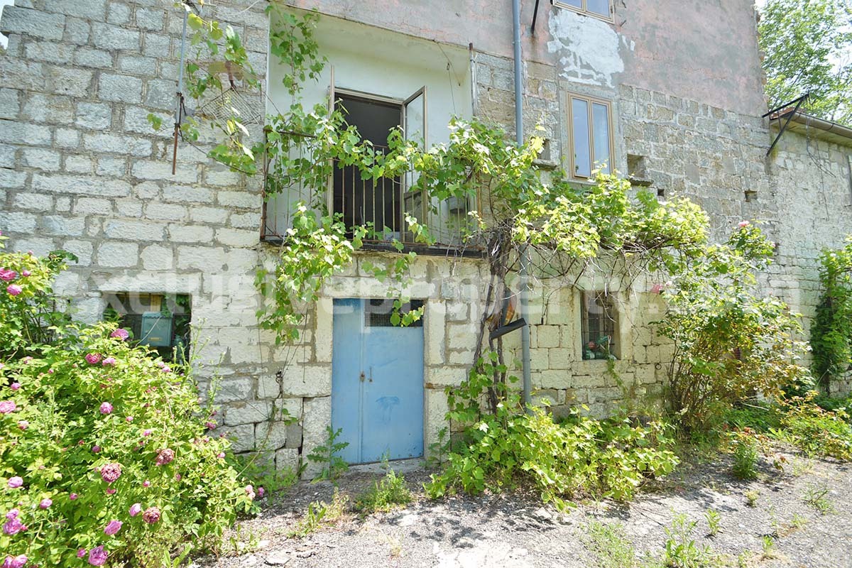 Cheap Stone Country House with Land for Sale in Abruzzo -  Italy - Renovation Project with Scenic Views
