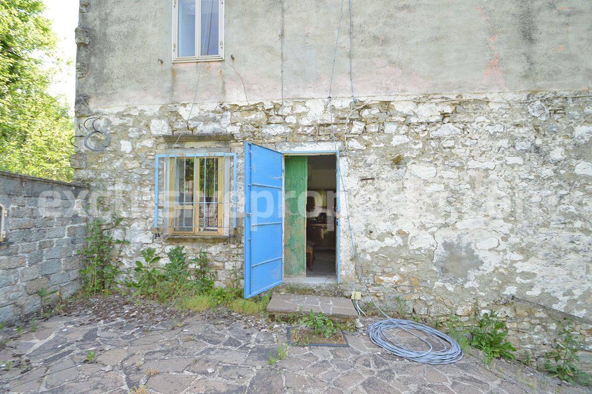 Cheap Stone Country House with Land for Sale in Abruzzo -  Italy - Renovation Project with Scenic Views