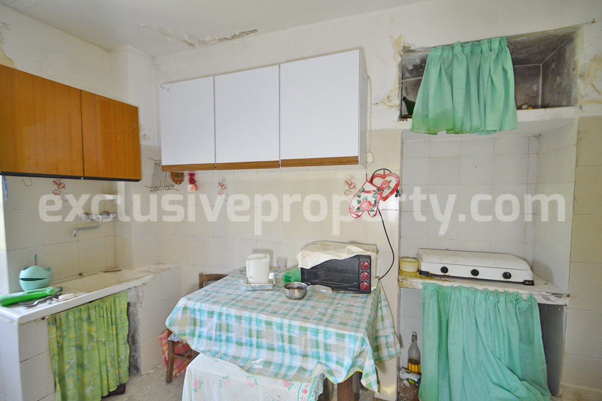 Cheap Stone Country House with Land for Sale in Abruzzo -  Italy - Renovation Project with Scenic Views