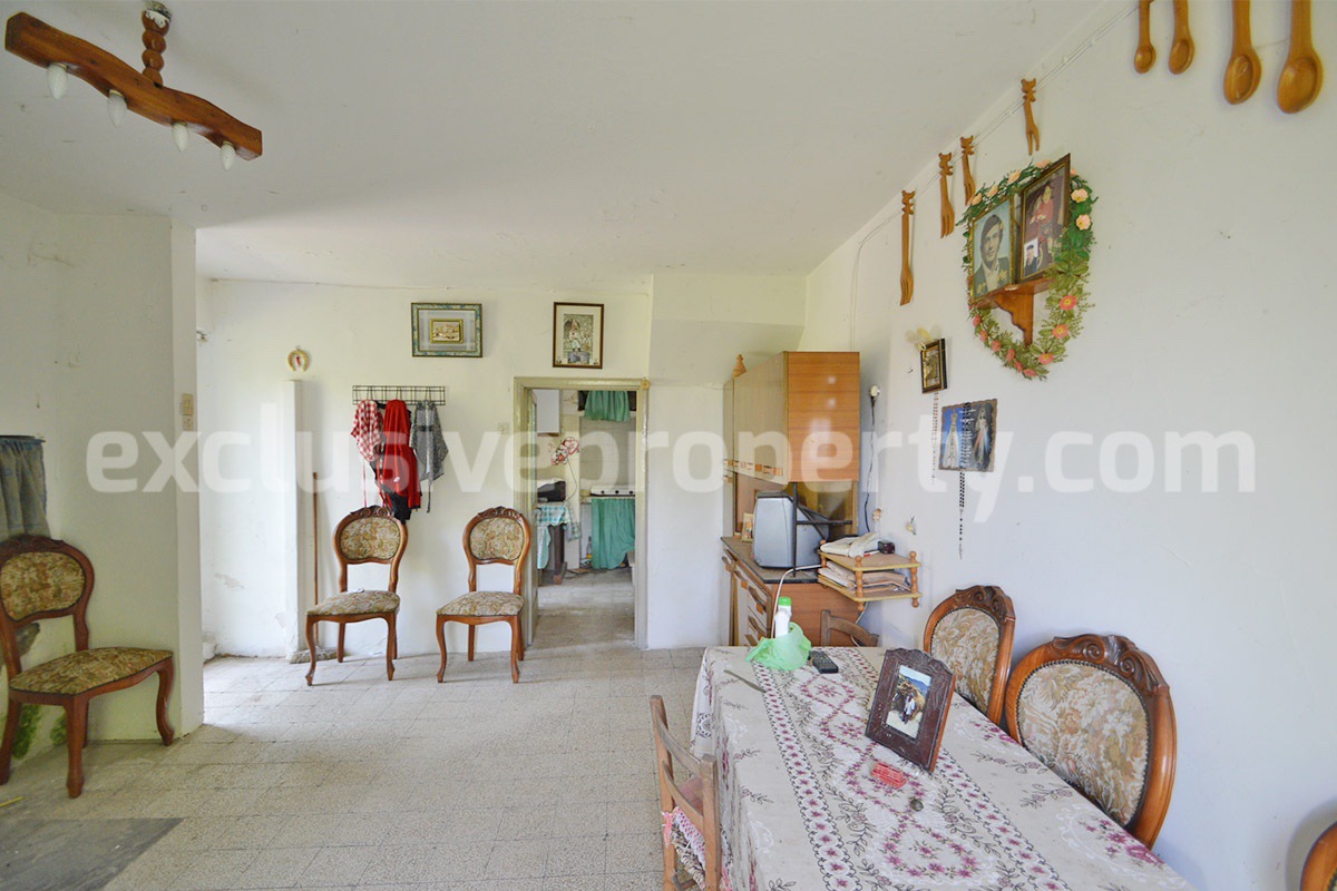 Cheap Stone Country House with Land for Sale in Abruzzo -  Italy - Renovation Project with Scenic Views