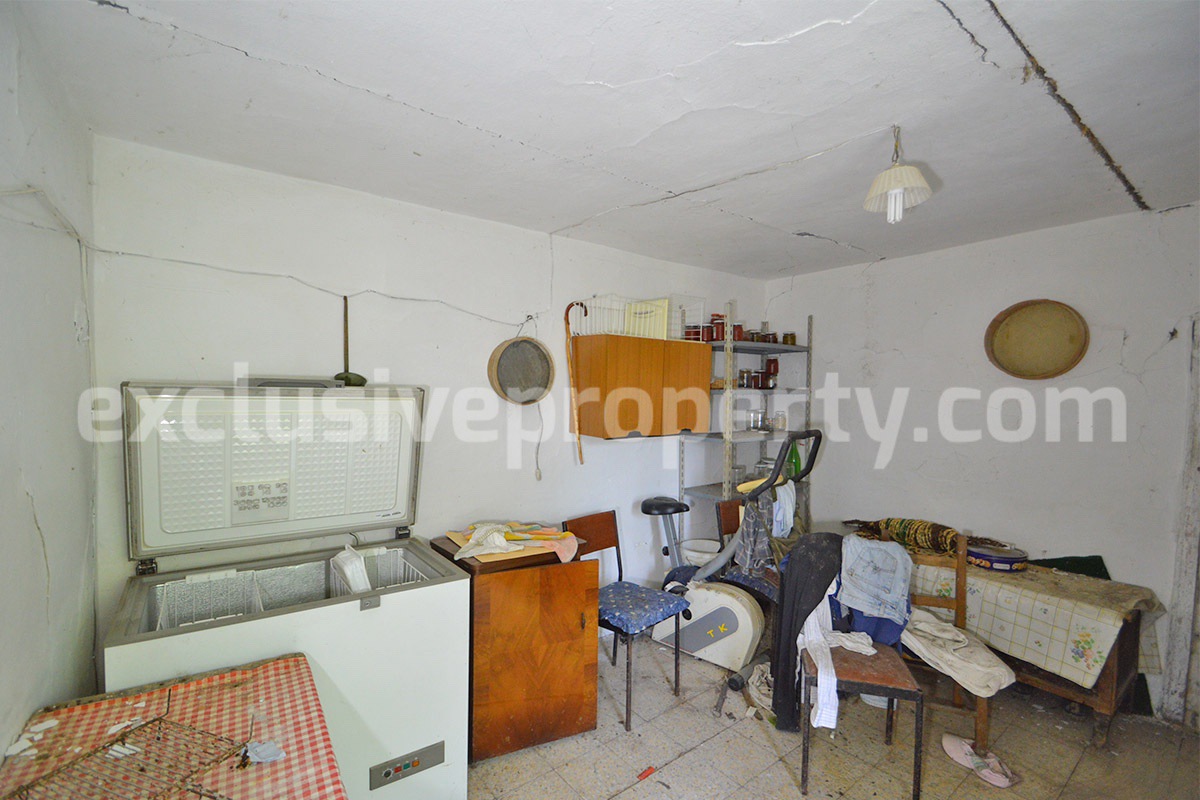 Cheap Stone Country House with Land for Sale in Abruzzo -  Italy - Renovation Project with Scenic Views
