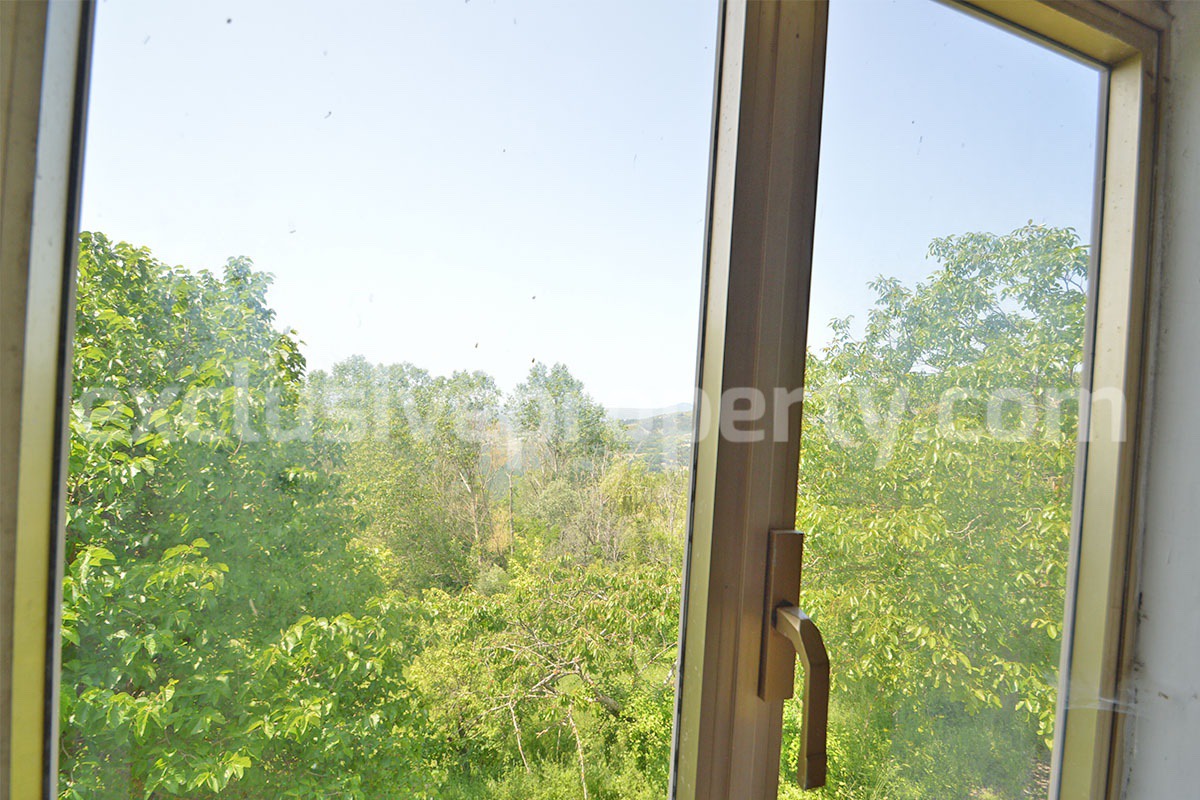 Cheap Stone Country House with Land for Sale in Abruzzo -  Italy - Renovation Project with Scenic Views