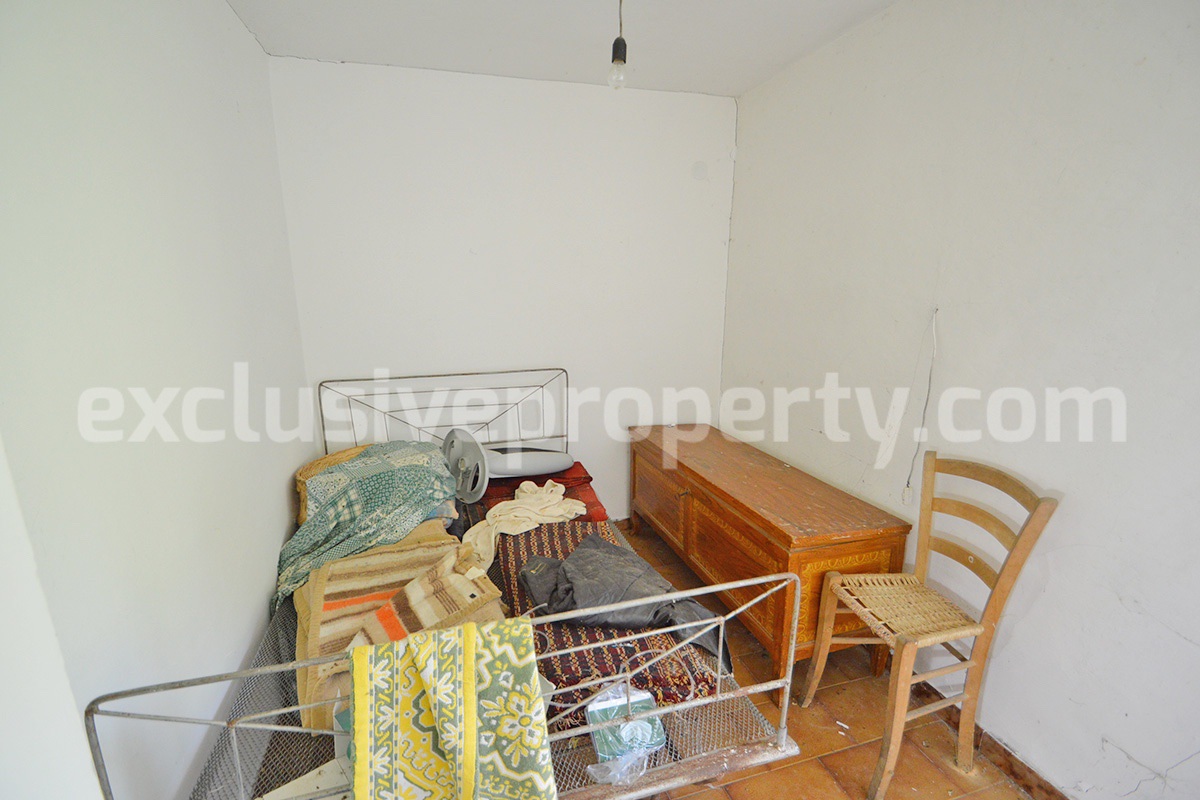 Cheap Stone Country House with Land for Sale in Abruzzo -  Italy - Renovation Project with Scenic Views
