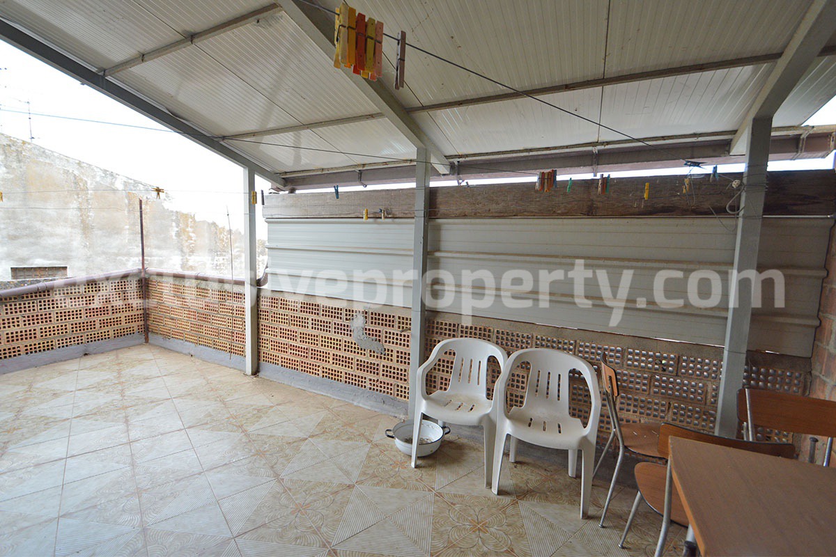 Traditional Brick Townhouse with Terrace Near the Sea for Sale in Scerni - Abruzzo