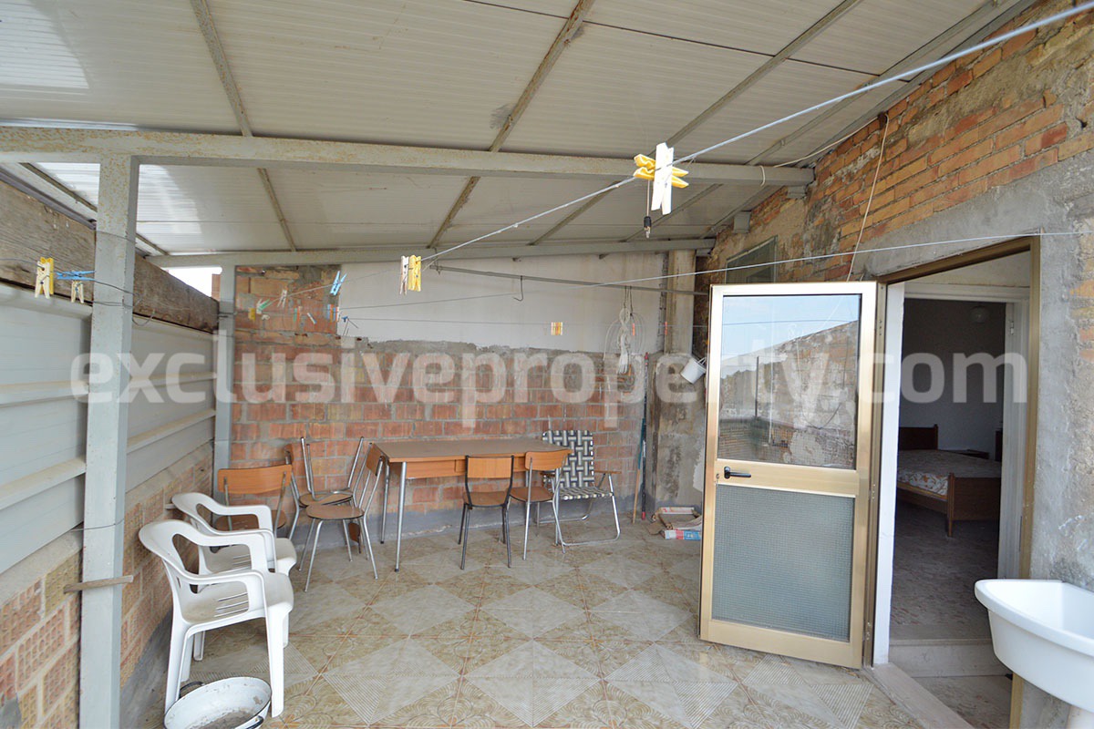 Traditional Brick Townhouse with Terrace Near the Sea for Sale in Scerni - Abruzzo