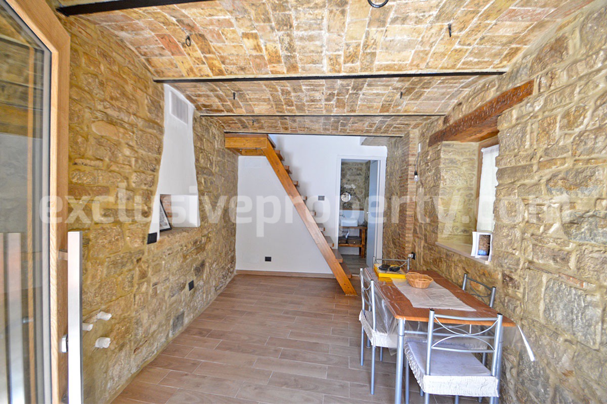 Renovated Stone House of with 2 Bedrooms and 1 Bathroom for Sale in Torrebruna - Abruzzo - Panoramic Views - 30 Min from the Sea