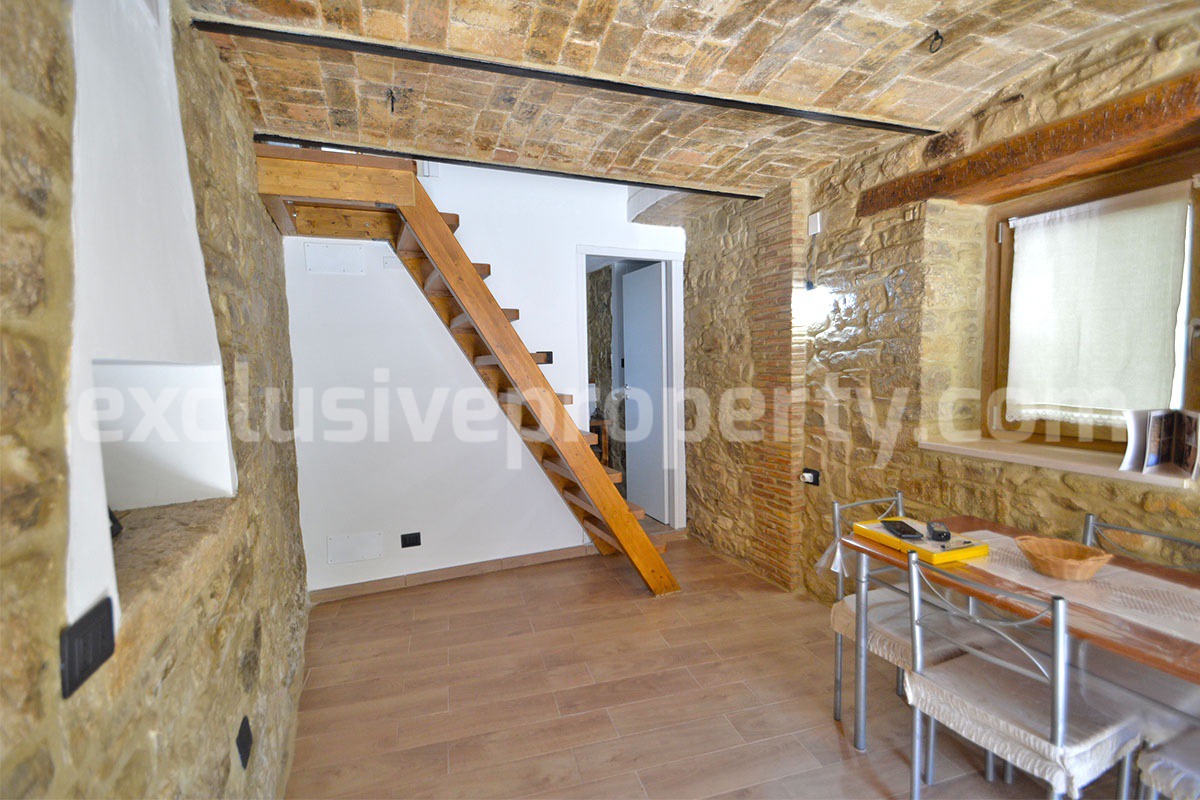 Renovated Stone House of with 2 Bedrooms and 1 Bathroom for Sale in Torrebruna - Abruzzo - Panoramic Views - 30 Min from the Sea