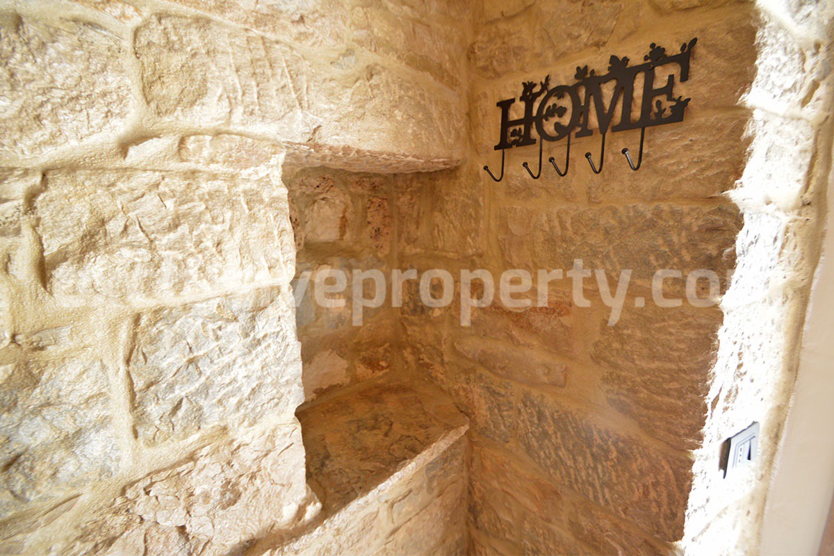 Renovated Stone House of with 2 Bedrooms and 1 Bathroom for Sale in Torrebruna - Abruzzo - Panoramic Views - 30 Min from the Sea