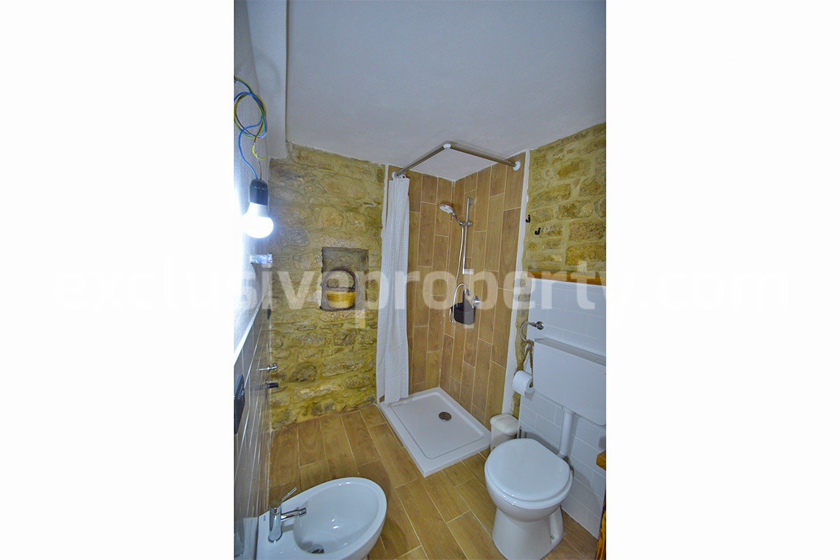 Renovated Stone House of with 2 Bedrooms and 1 Bathroom for Sale in Torrebruna - Abruzzo - Panoramic Views - 30 Min from the Sea