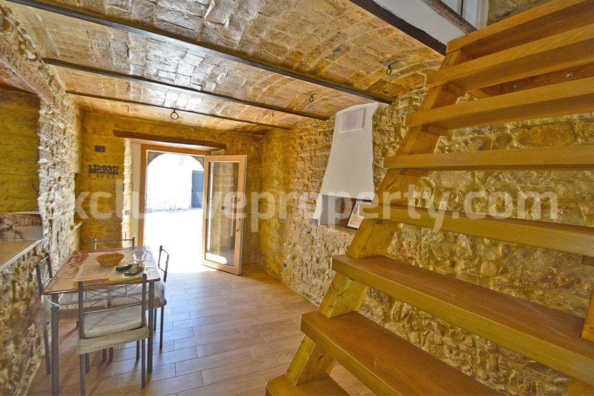 Renovated Stone House of with 2 Bedrooms and 1 Bathroom for Sale in Torrebruna - Abruzzo - Panoramic Views - 30 Min from the Sea