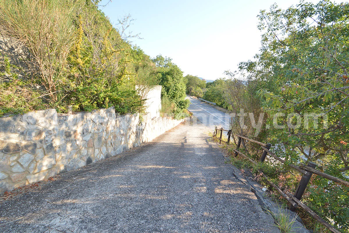 Renovated Stone House for Sale in Italy - Terrace and 5 Hectares of Land with Lake View in Casacalenda - Molise