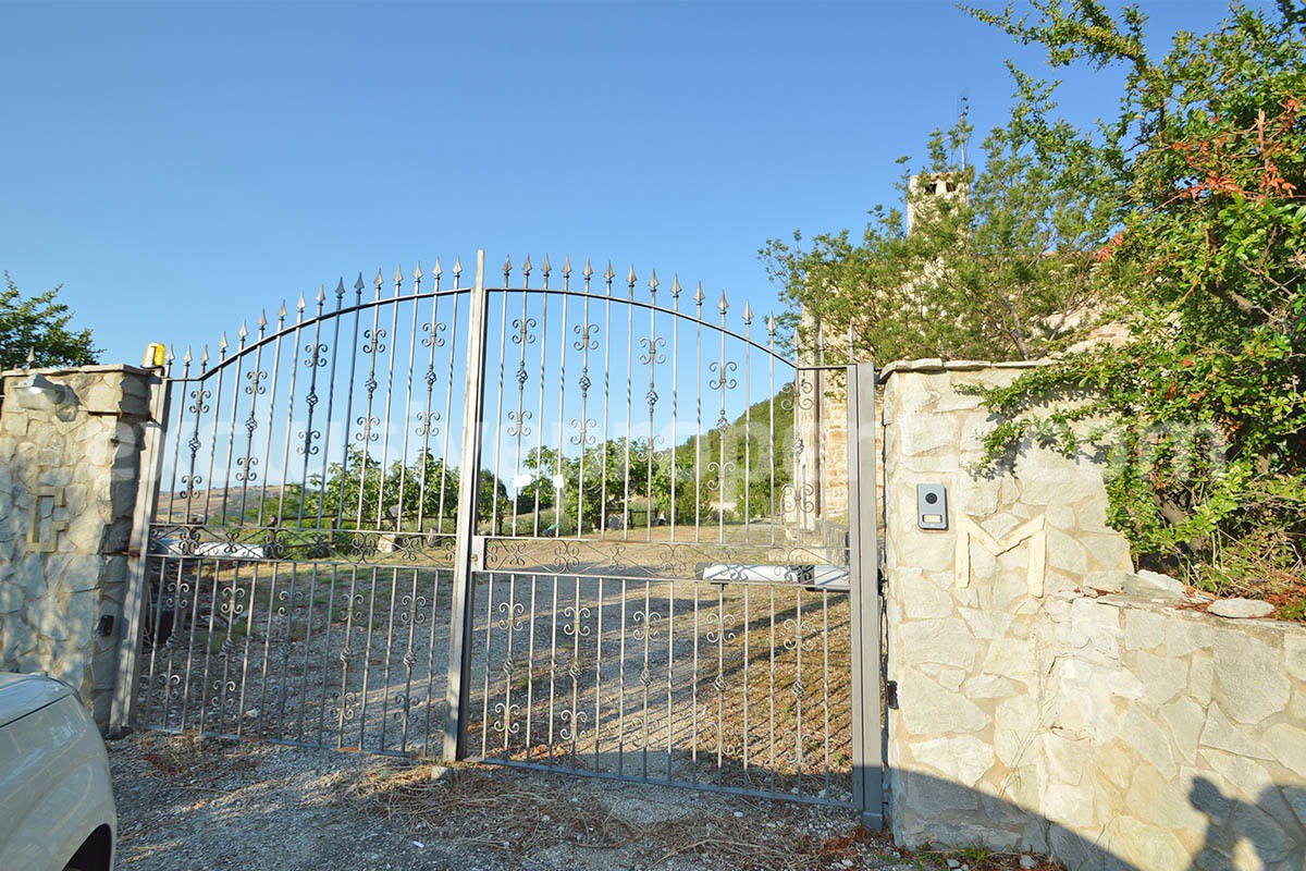 Renovated Stone House for Sale in Italy - Terrace and 5 Hectares of Land with Lake View in Casacalenda - Molise