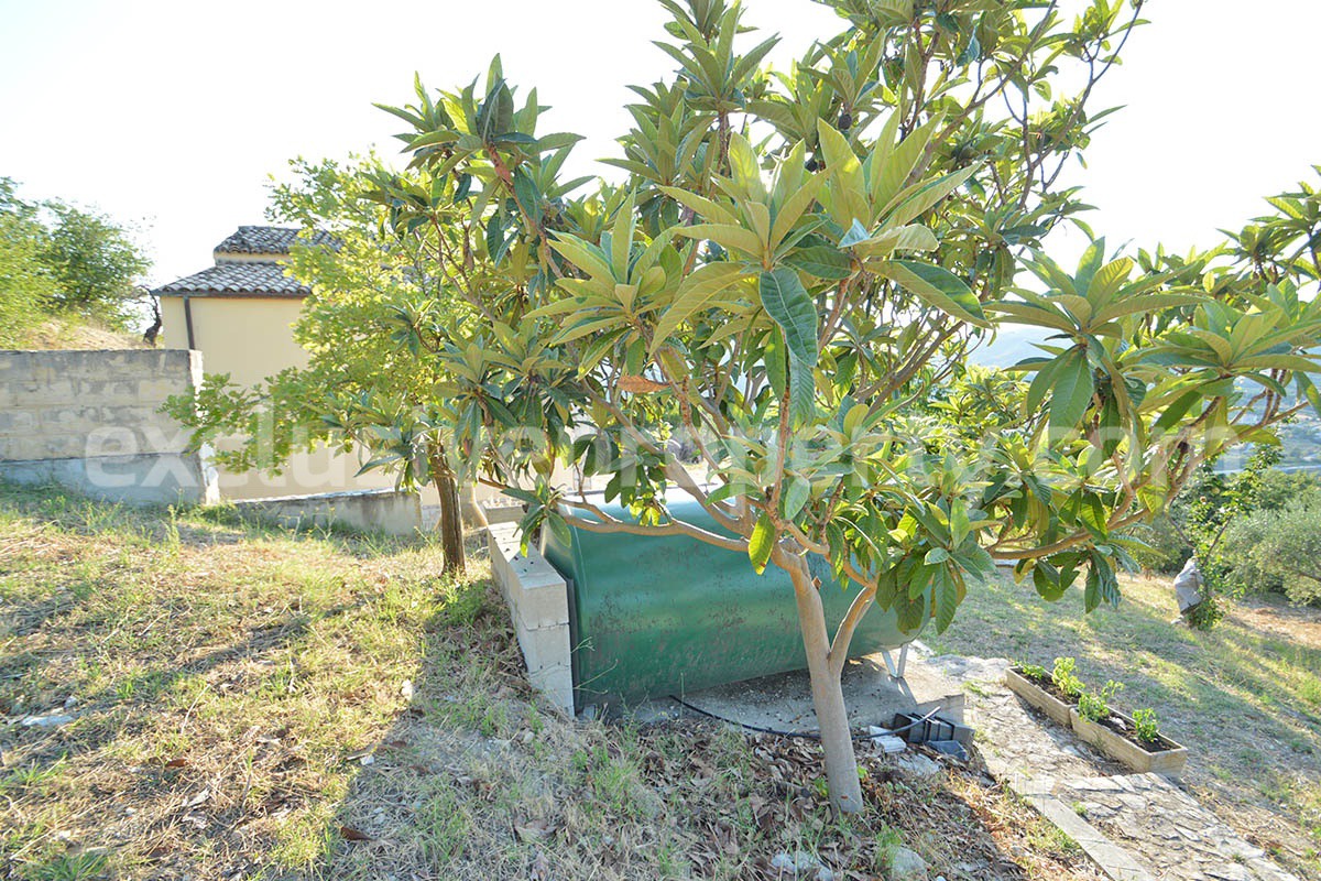 Renovated Stone House for Sale in Italy - Terrace and 5 Hectares of Land with Lake View in Casacalenda - Molise