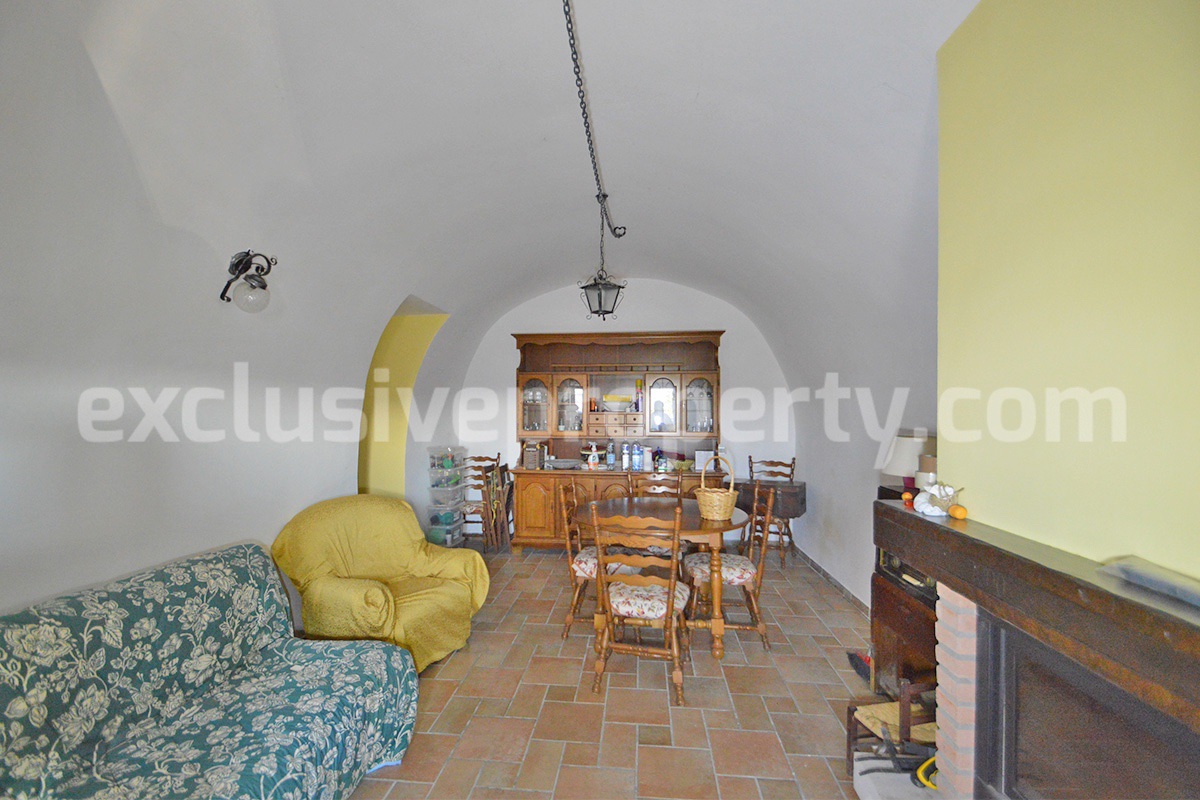 Renovated Stone House for Sale in Italy - Terrace and 5 Hectares of Land with Lake View in Casacalenda - Molise