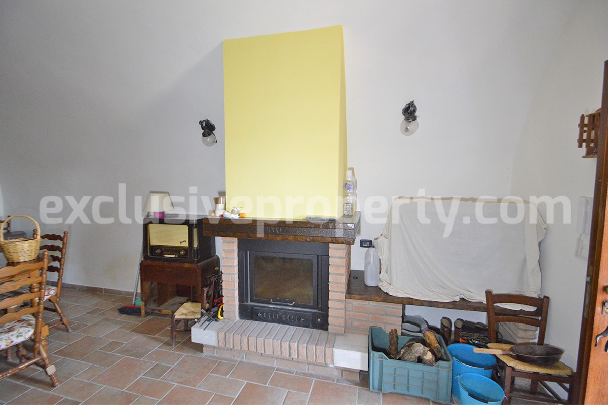 Renovated Stone House for Sale in Italy - Terrace and 5 Hectares of Land with Lake View in Casacalenda - Molise