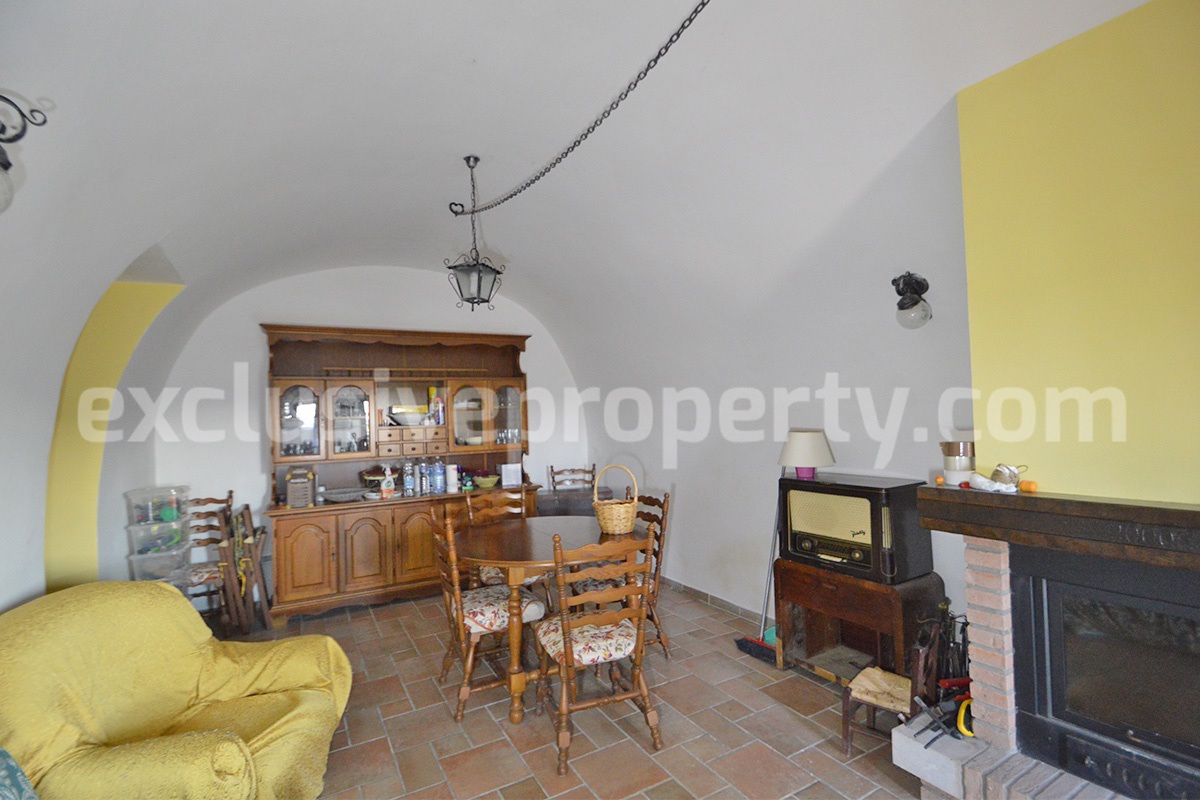 Renovated Stone House for Sale in Italy - Terrace and 5 Hectares of Land with Lake View in Casacalenda - Molise