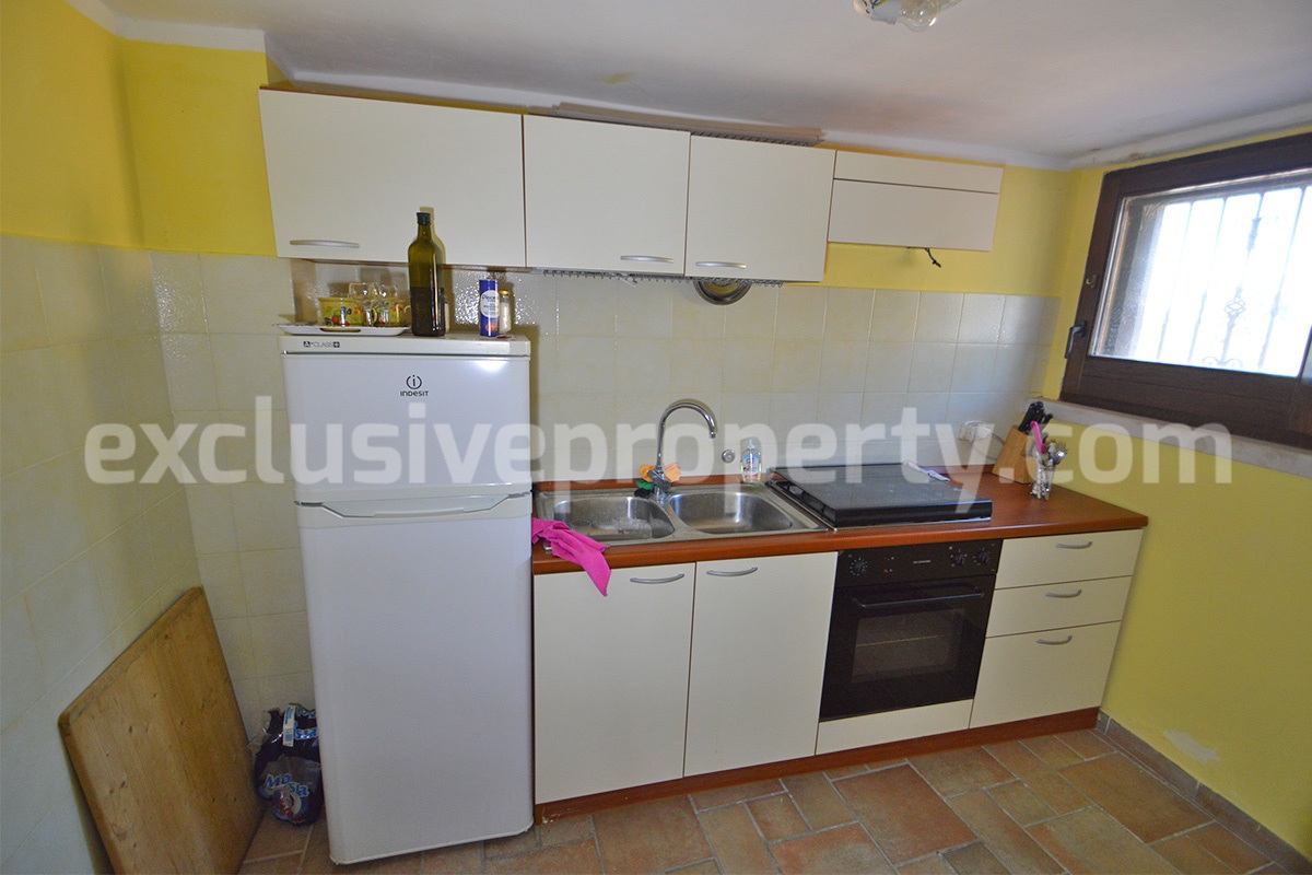 Renovated Stone House for Sale in Italy - Terrace and 5 Hectares of Land with Lake View in Casacalenda - Molise