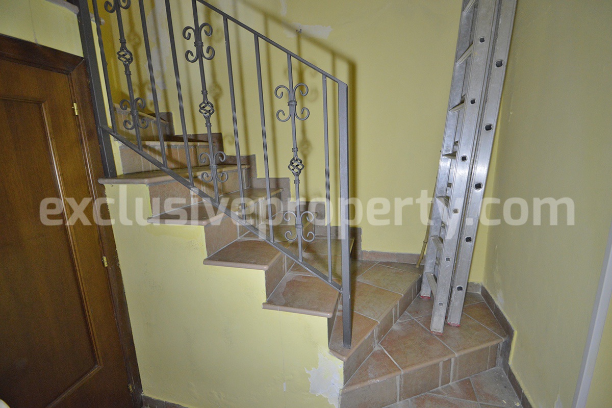 Renovated Stone House for Sale in Italy - Terrace and 5 Hectares of Land with Lake View in Casacalenda - Molise