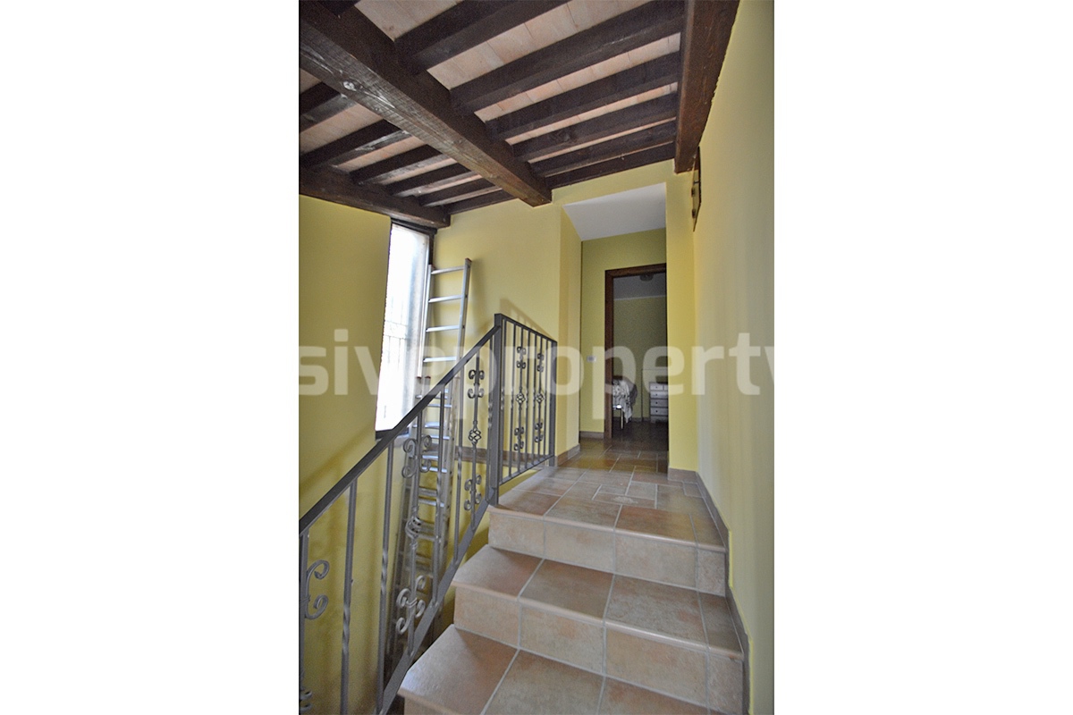 Renovated Stone House for Sale in Italy - Terrace and 5 Hectares of Land with Lake View in Casacalenda - Molise