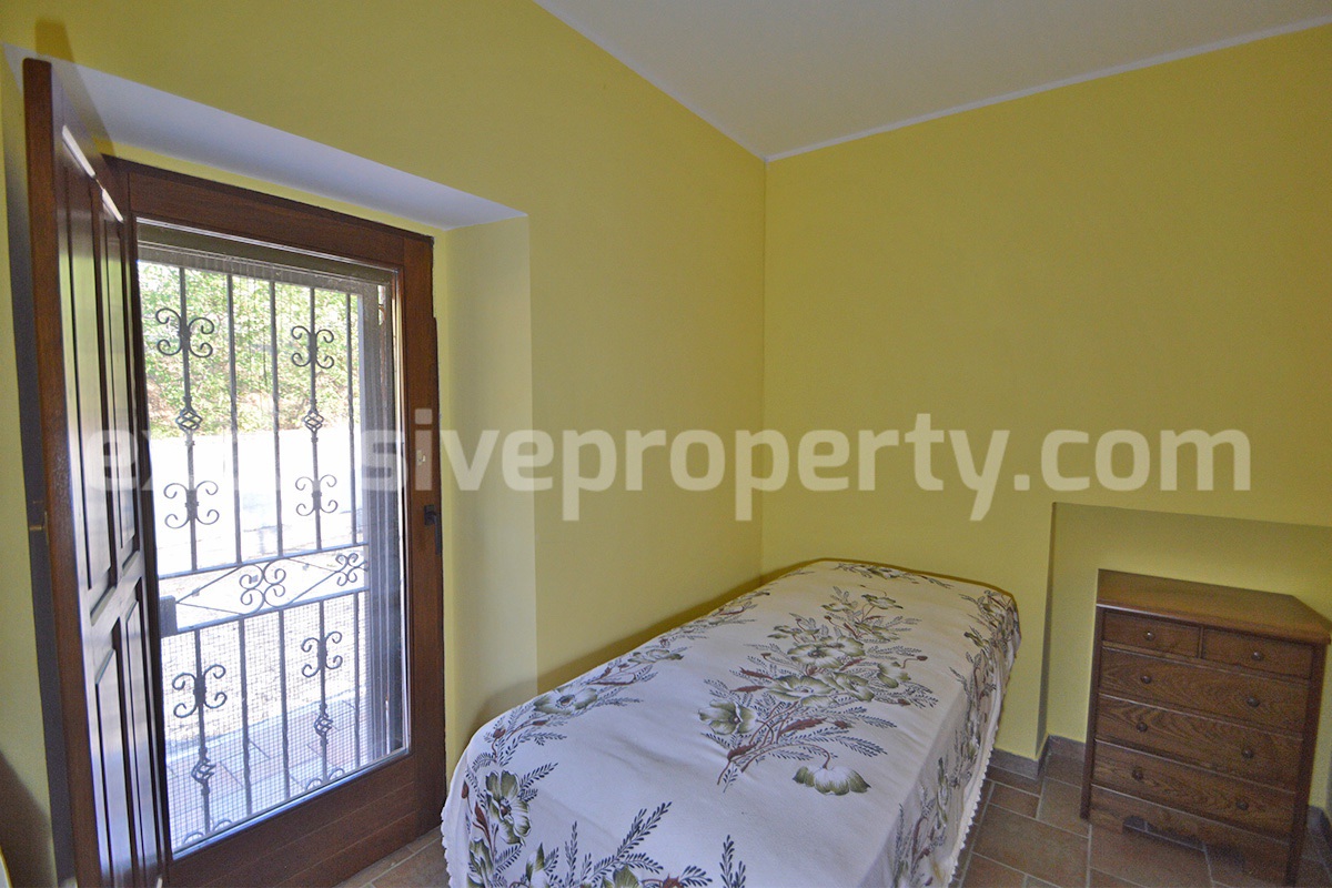 Renovated Stone House for Sale in Italy - Terrace and 5 Hectares of Land with Lake View in Casacalenda - Molise