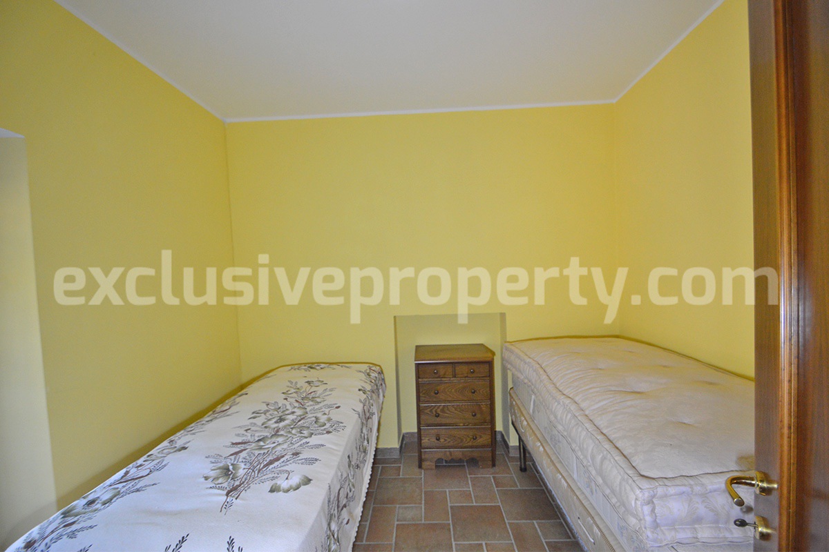Renovated Stone House for Sale in Italy - Terrace and 5 Hectares of Land with Lake View in Casacalenda - Molise