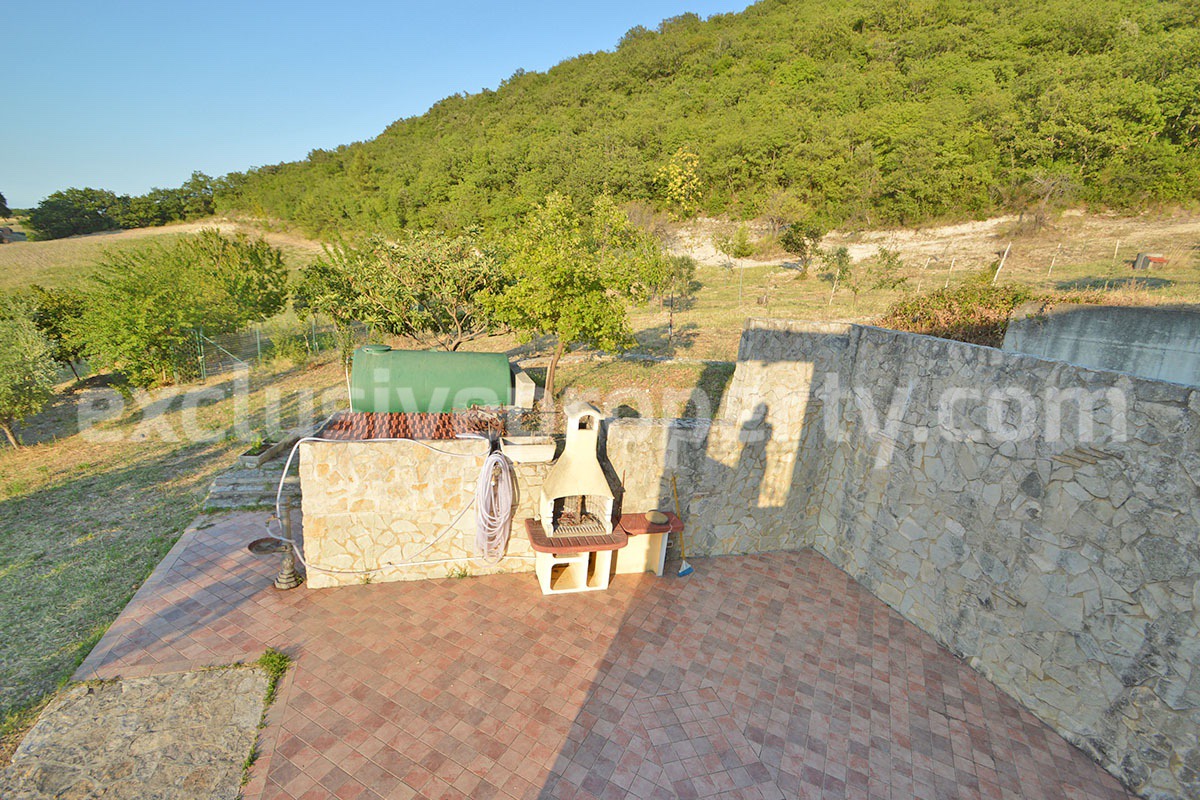 Renovated Stone House for Sale in Italy - Terrace and 5 Hectares of Land with Lake View in Casacalenda - Molise