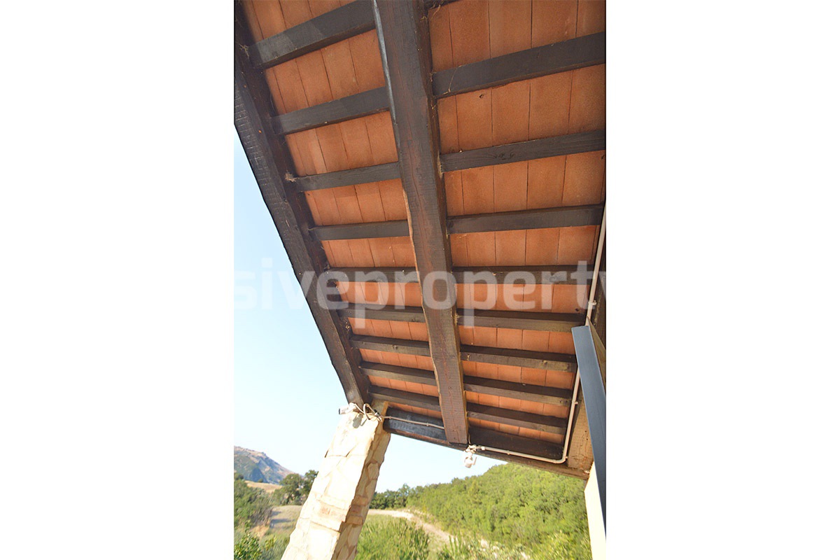 Renovated Stone House for Sale in Italy - Terrace and 5 Hectares of Land with Lake View in Casacalenda - Molise