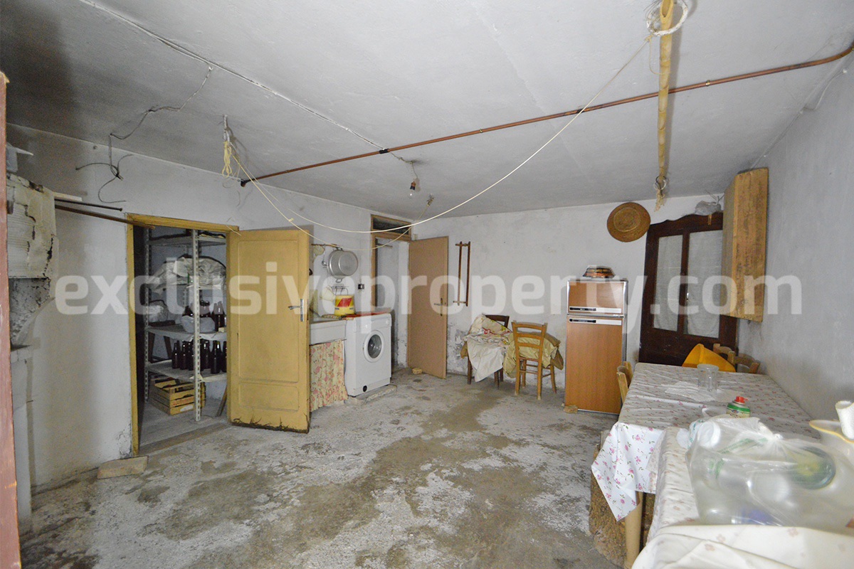House for Sale in Italy - Habitable 3-Bedroom Townhouse with Cellar in Molise - 30 Min from the Adriatic Coast
