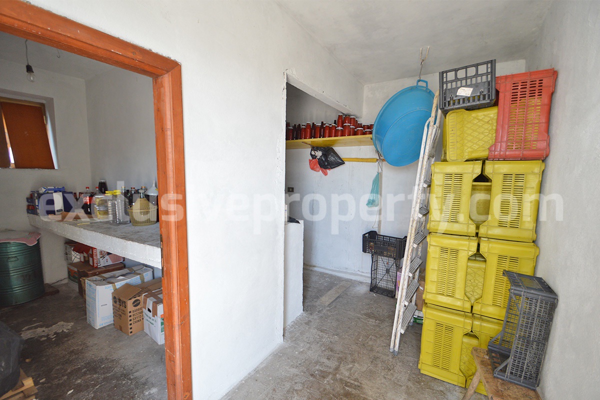 Spacious Country House for Sale in Tavenna - Molise Italy - Land with Olive Trees - Move-In Ready