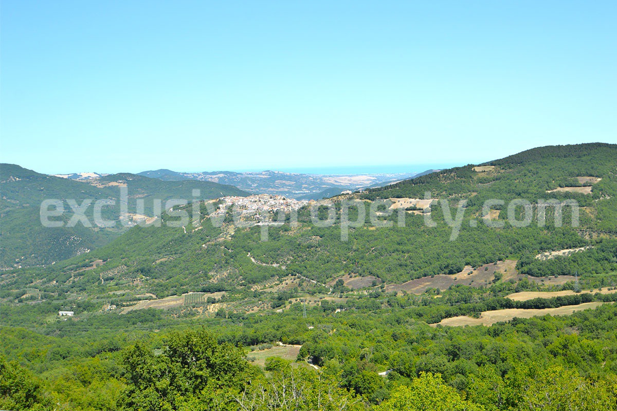 House for Sale in Italy  - Tiny Habitable Home in Montefalcone del Sannio - Molise with Sea and Hill Views