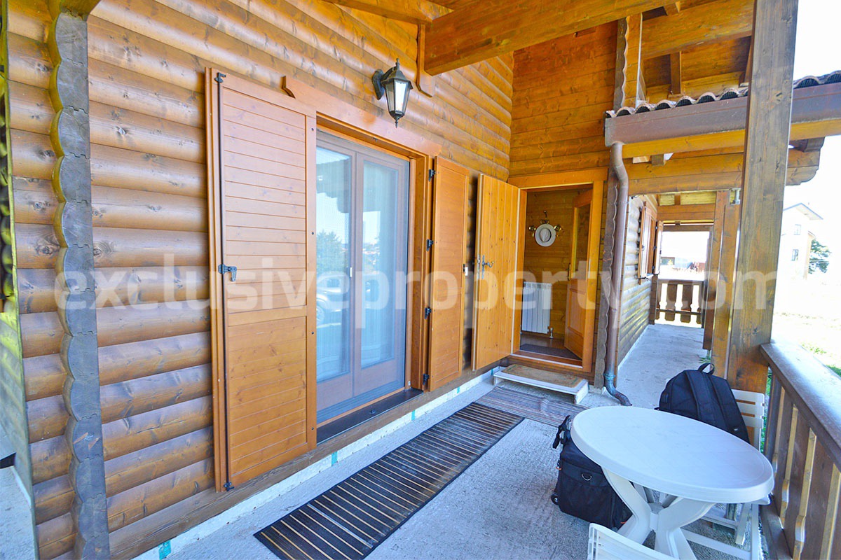 Wooden Country House for Sale in Italy - Furnished Villa with Land and Panoramic Views